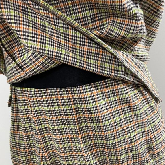 Rabbit Rabbit Rabbit 90s Plaid Mini Dress Sz 10P - Picture 5 of 12